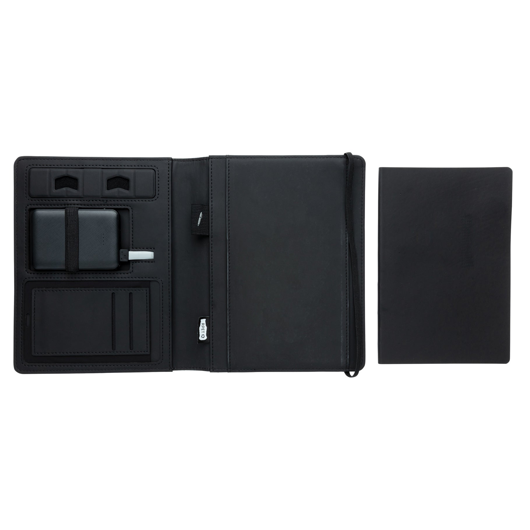 Air 5W wireless charging notebook with 5000mAh powerbank - Indigo