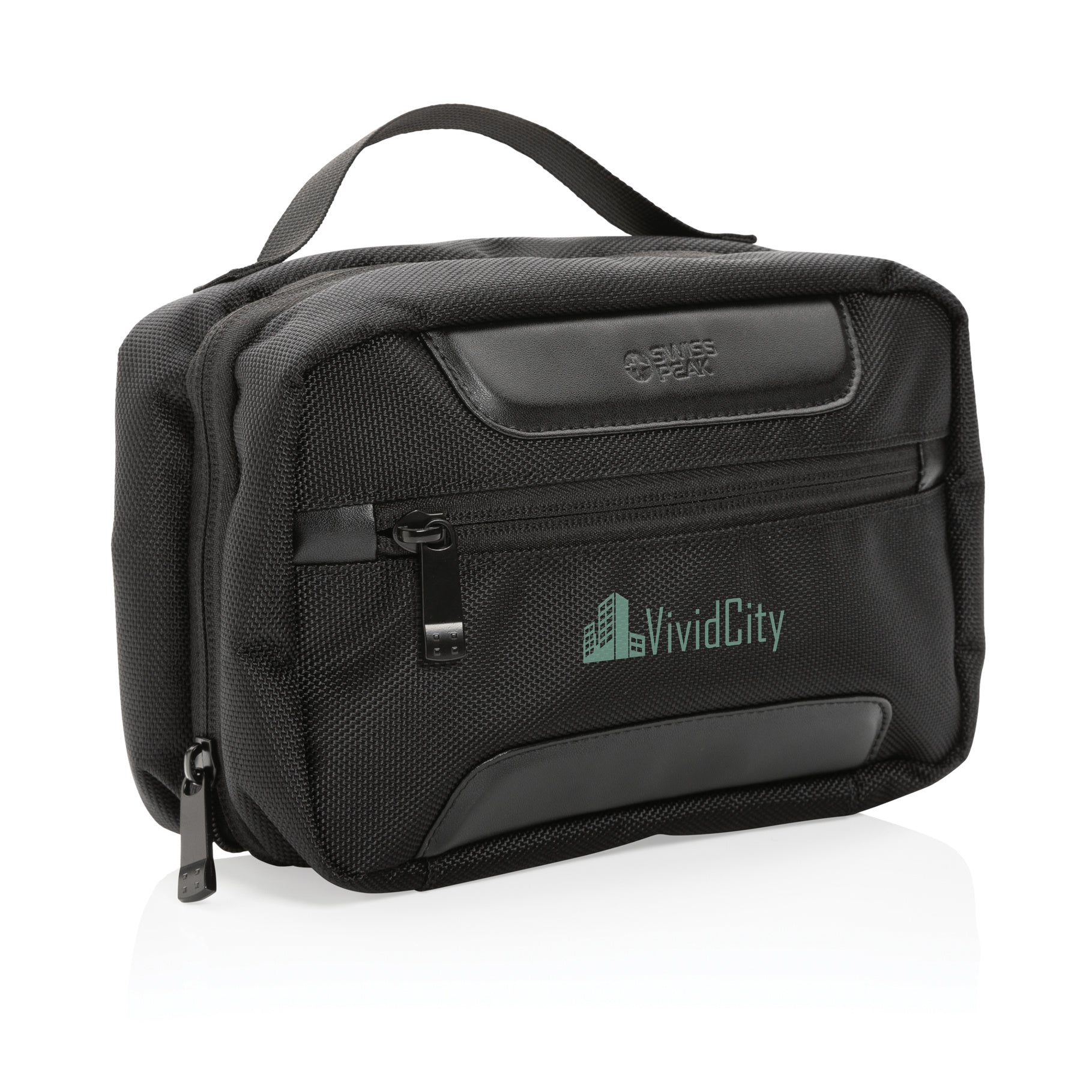Swiss Peak AWARE™ RPET Voyager toiletry bag - Indigo