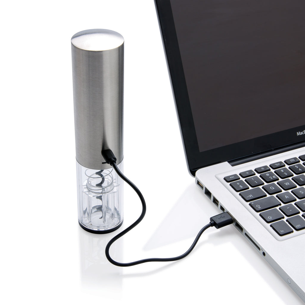 Electric wine opener - USB rechargeable - Grey