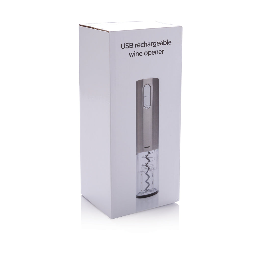 Electric wine opener - USB rechargeable - Grey